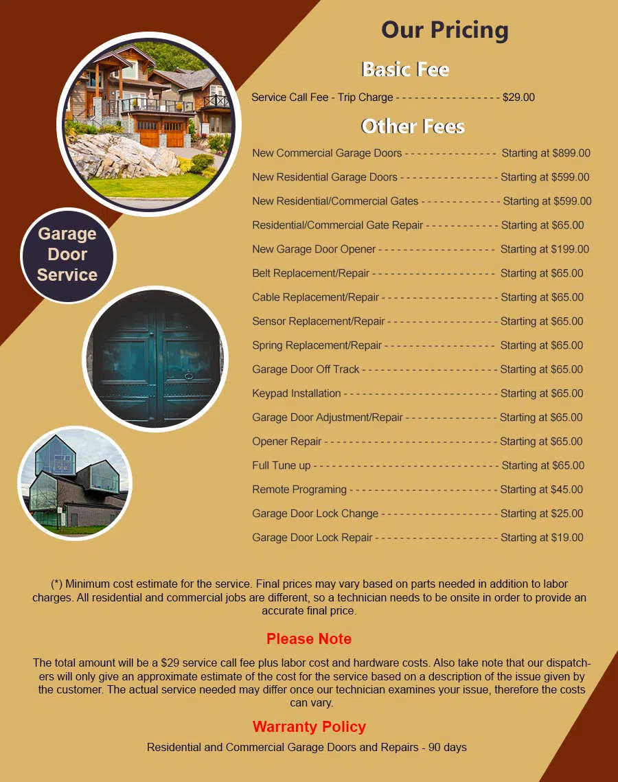 5 Star Garage Doors Houston, TX 713-401-1938 - pricelist6